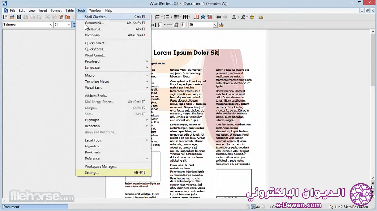 Corel wordperfect office screenshot 04