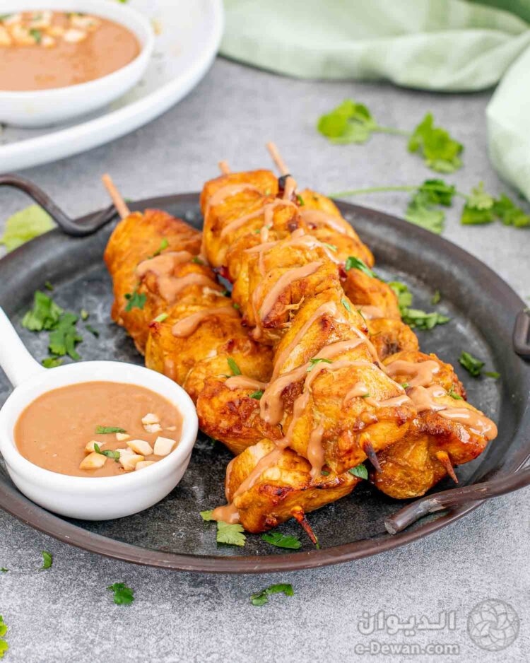 Chicken satay with peanut sauce 1 15 750x938